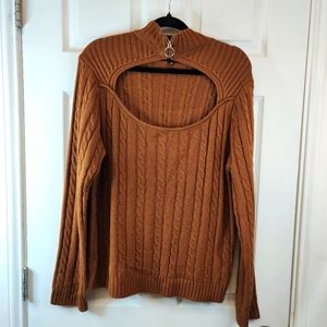 Almost Famous 💎 Womens Plus Size Sweater Brown 3X